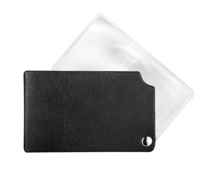 Lupa - enostavna, pregibna visoPOCKET - črna, povečava 2,5x, premer 74x48mm